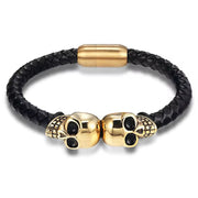 18k Gold Plated Skull Bracelet